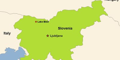 Mapa ľubľana Slovinsko