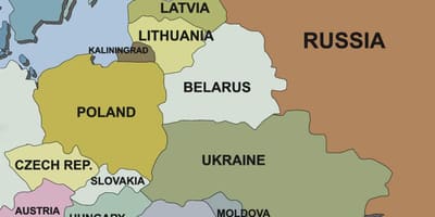 Mapa Slovinska a v susedných krajinách