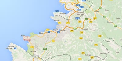 Mapa portorož (Slovinsko