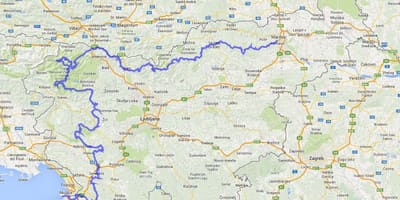 Mapa Slovinský horské chodníky