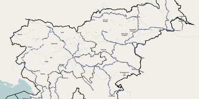 Slovinsko vlak mapu